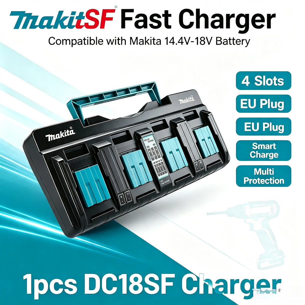 Makita 18V LXT Battery Chargers | DC18RC/DC18RD | US/EU