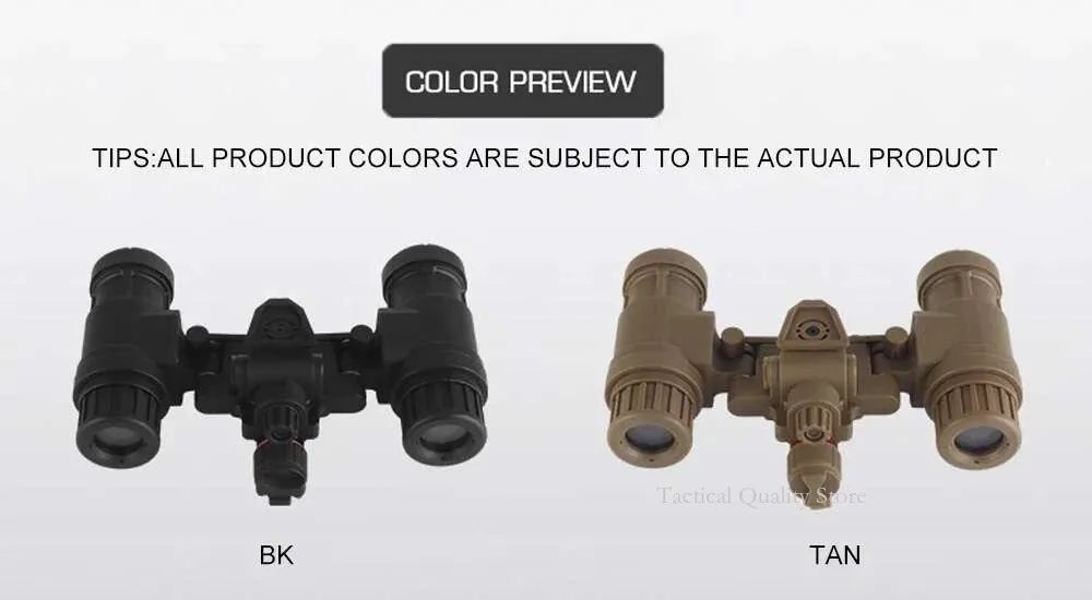 AN/PVS31 Binocular Night Vision Goggles Dummy Model | Airsoft Helmet Prop | Cosplay & Film | BK/TAN