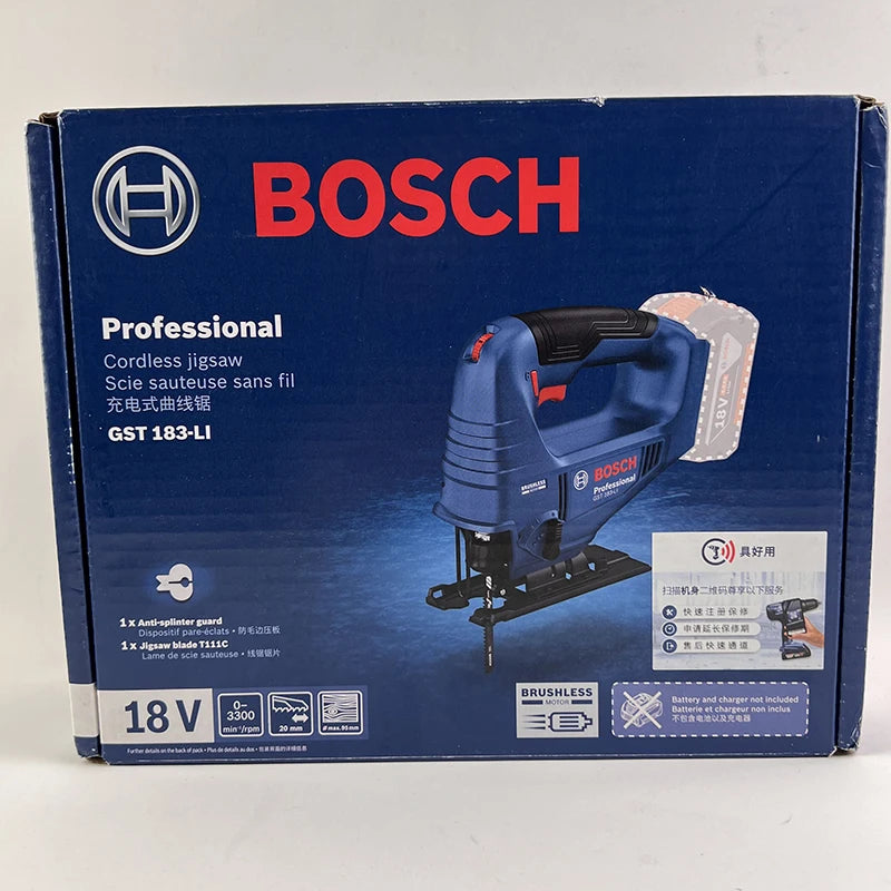 Bosch GST183-LI | Brushless Cordless Jig Saw | Wood & Metal