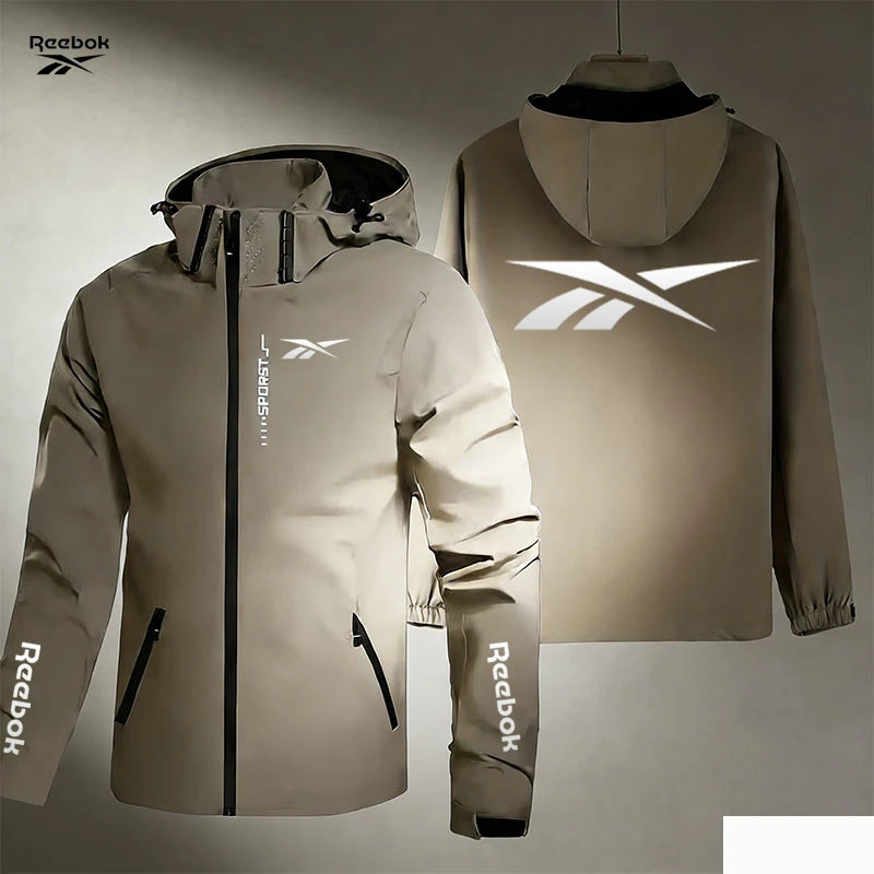 Reebok Men's Hooded Jacket | Removable Hood & Zip Front | Outdoor Casual Wear