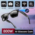 Lentes Inteligentes GUHUAVMI con Cámara IA y ChatGPT | 800W, Doble Lente, Bluetooth 5.3