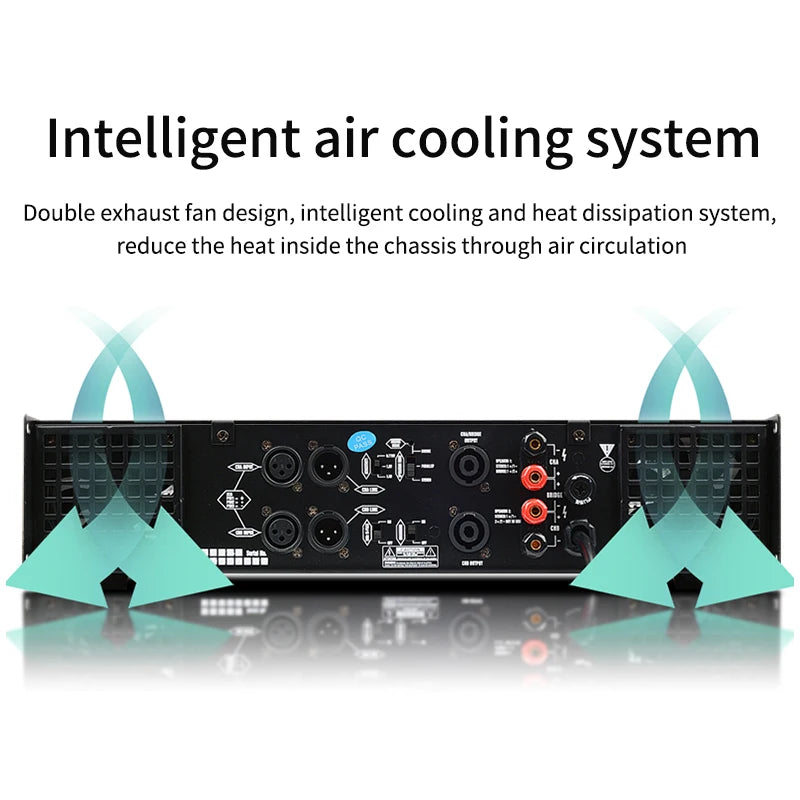 Branwish 400–1100W Professional Power Amplifier | DJ & PA | Amplificador de Audio