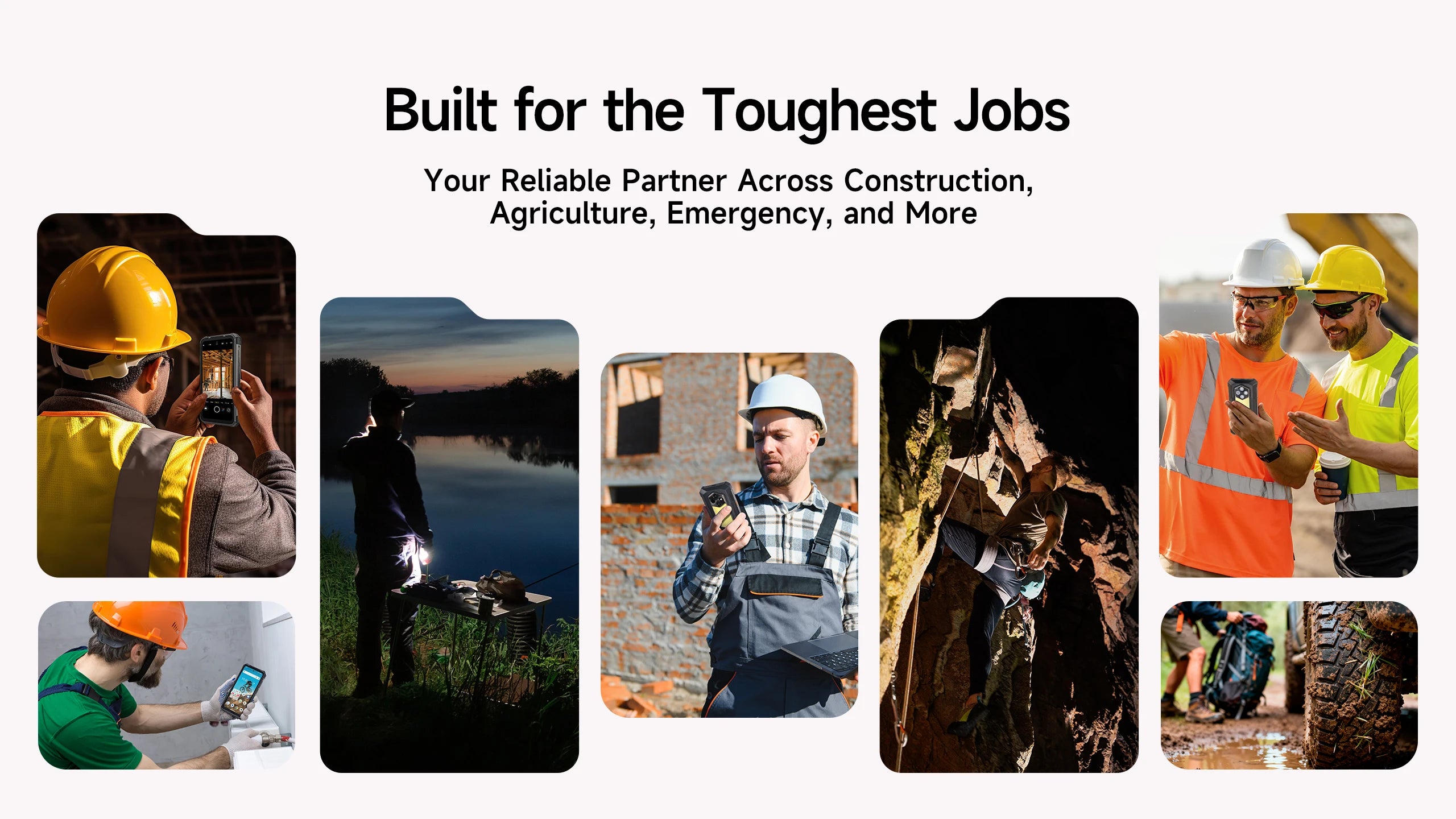Ulefone RugKing 5 Pro | Rugged Phone 4G 20000mAh 64MP Android 16 | IP68 NFC 33W