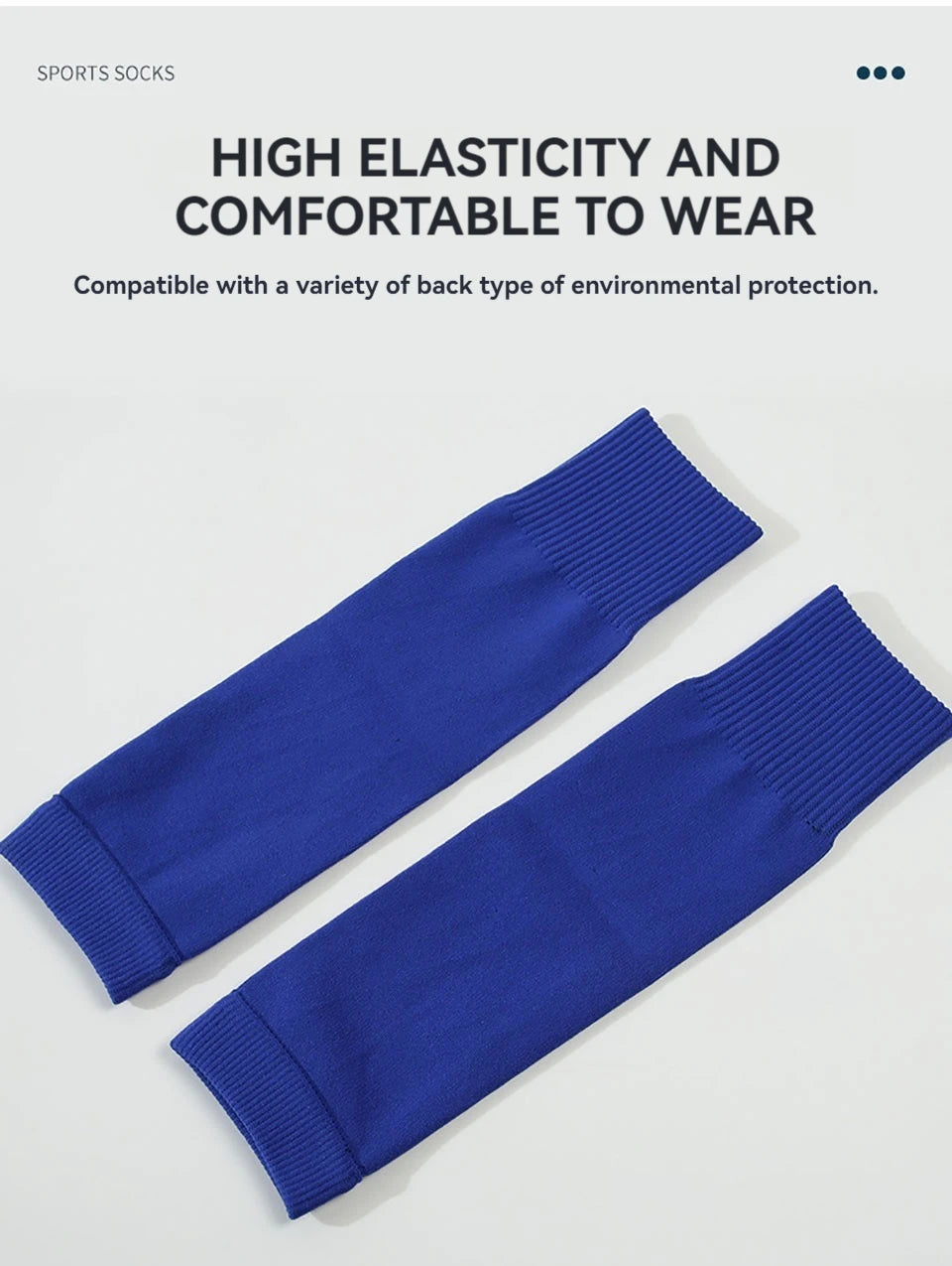 Soccer Leg Compression Sleeve & Shin Guard Socks | Calf Protection for Sports | 10 Colors M/L
