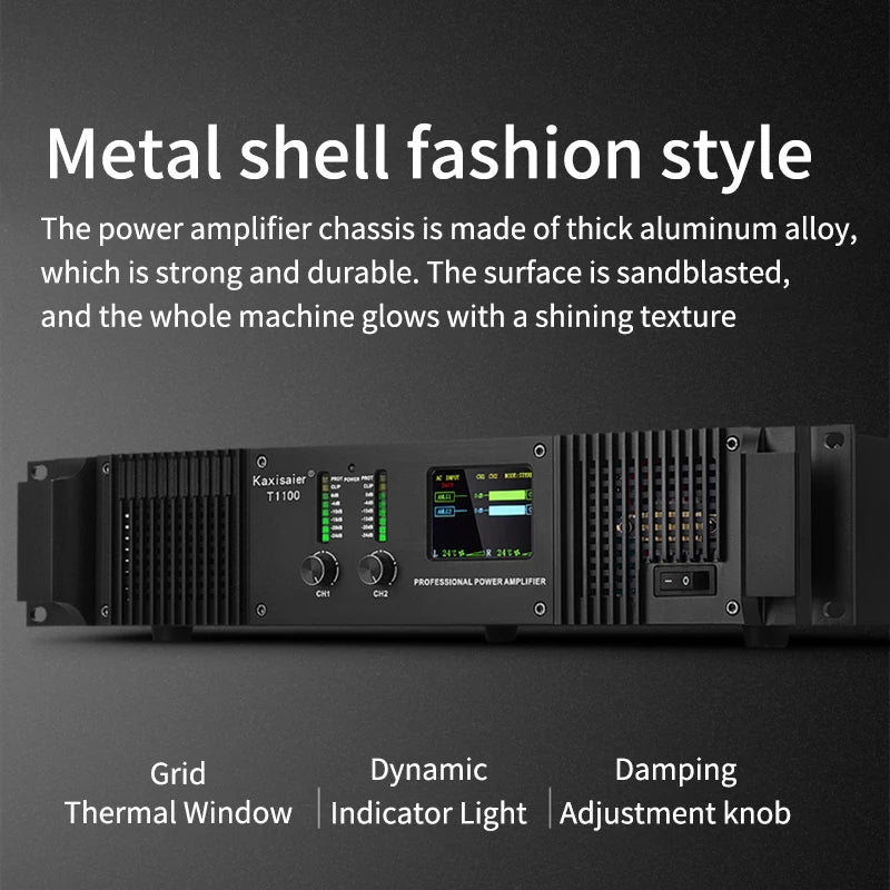 Branwish 400–1100W Professional Power Amplifier | DJ & PA | Amplificador de Audio