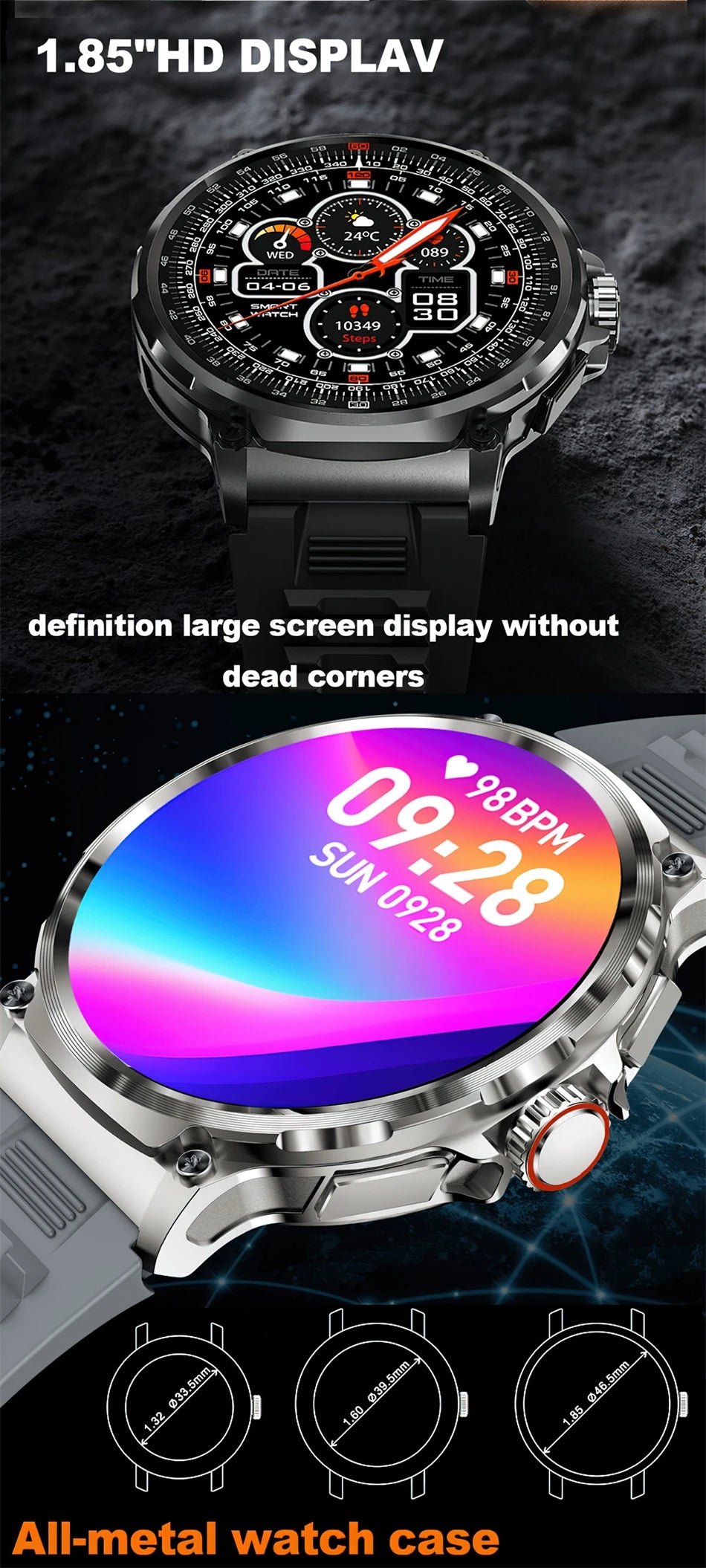 Smartwatch Jooeniok GPS 2026 | Pantalla AMOLED 1.85" | Batería 710mAh | Bluetooth 5.0 | IP68 | Android & iOS | Jooeniok GPS Smart Watch 2026 | 1.85" AMOLED | 710mAh Battery | Bluetooth Call | IP68