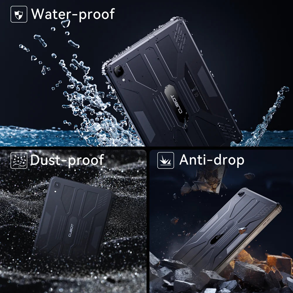 Cubot TAB KingKong | Tablet Resistente 4G 10.1" 16GB+256GB 10600mAh | IP68 Android 13