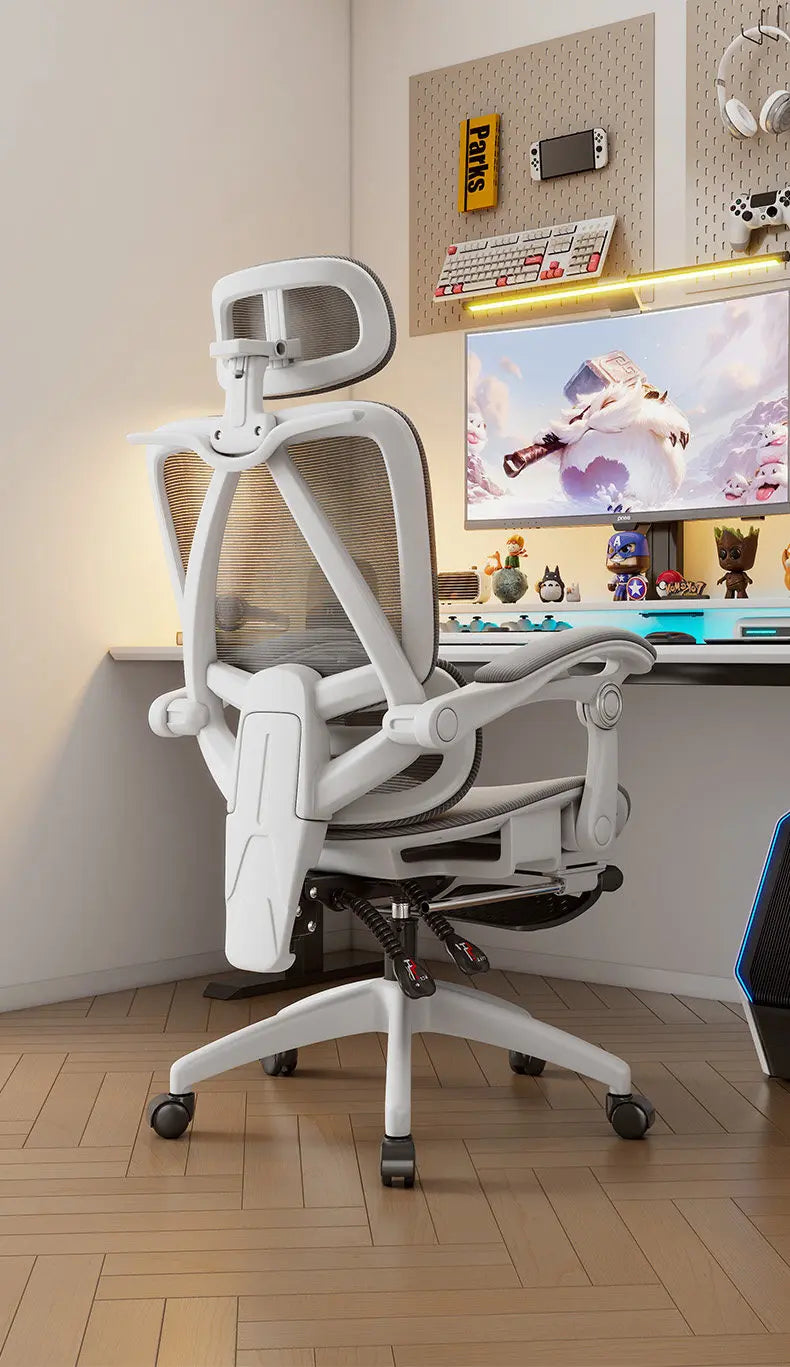 Ergonomic Office Chair | Reclining & Footrest | Lumbar