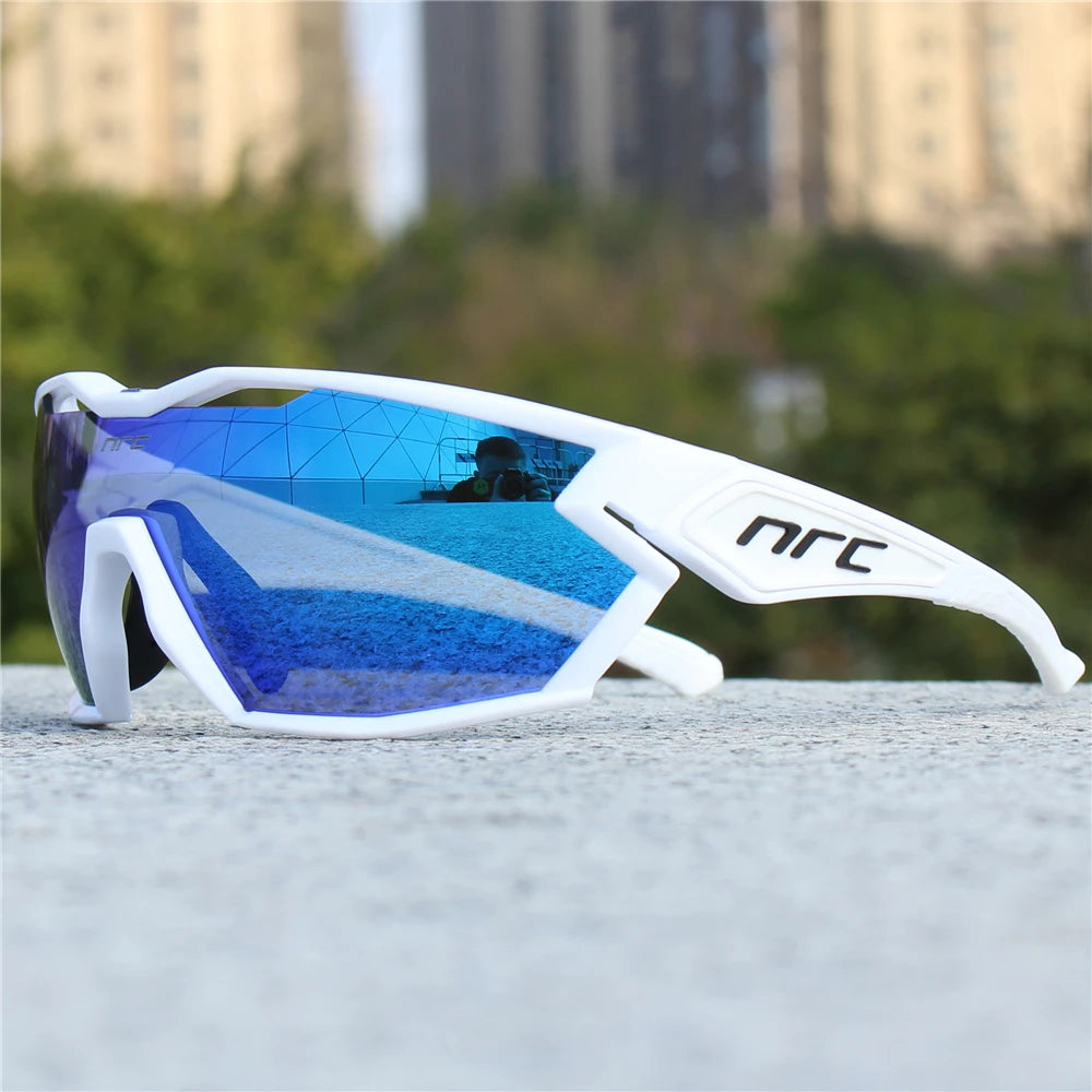 NRC X2 PRide Gafas de Ciclismo con 3 Lentes – Hombre/Mujer, MTB, Bicicleta, UV400