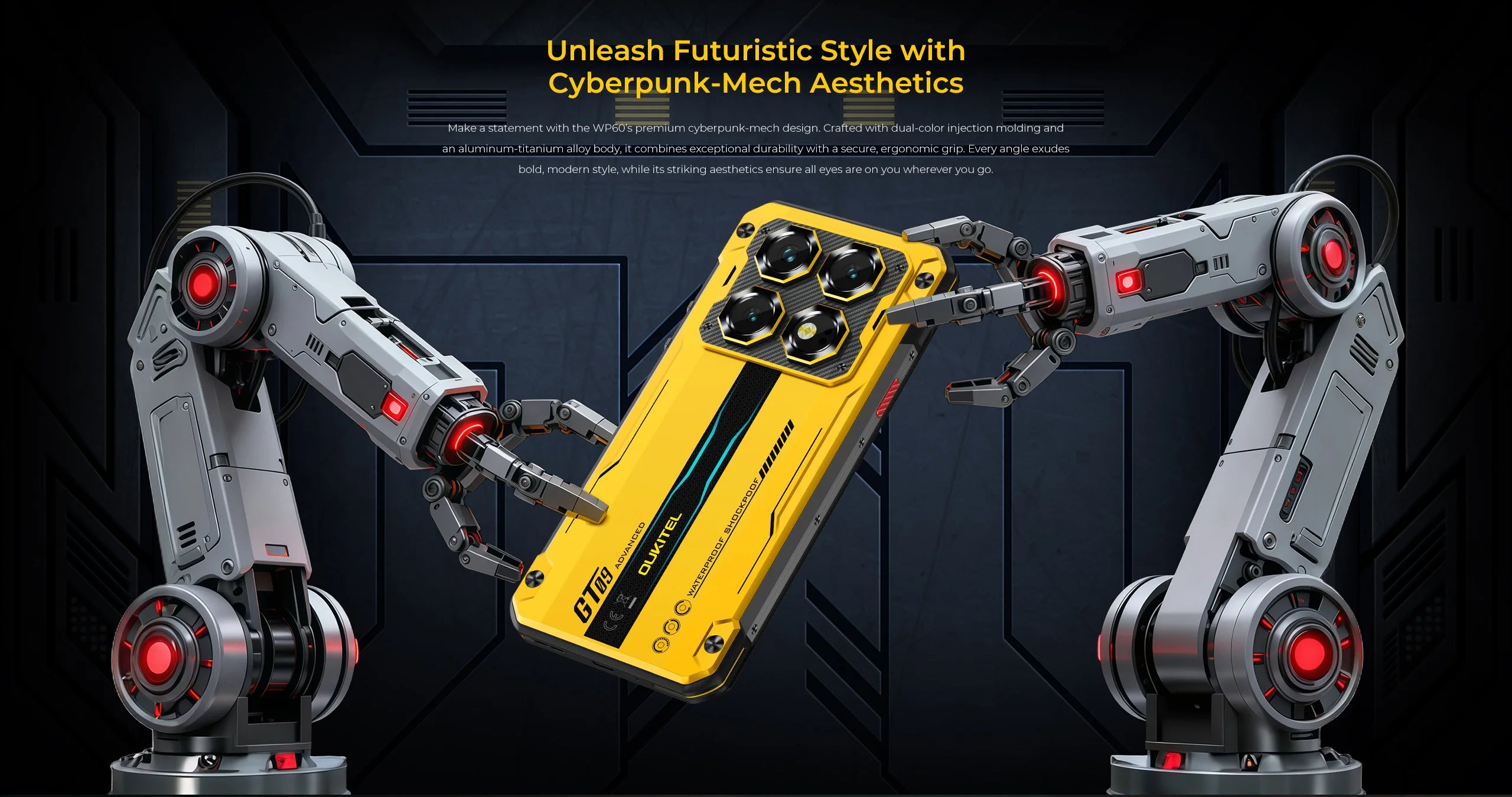 OUKITEL WP60 | Rugged Smartphone 5G 10000mAh 108MP 120Hz | Android 15 NFC
