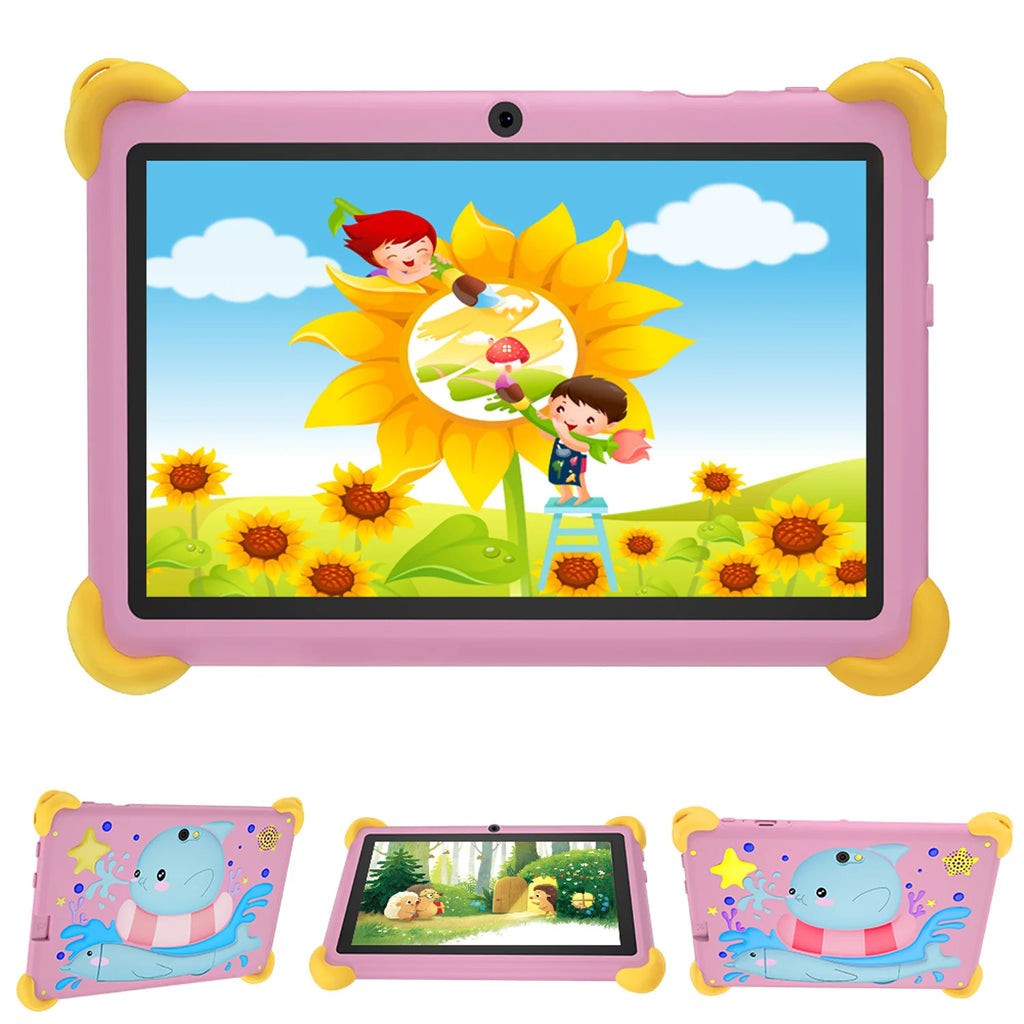 Tablet Infantil BDF 7" | Android 13 | 4GB RAM + 64GB | WiFi | Quad-Core | 4000mAh | Diseño para Niños