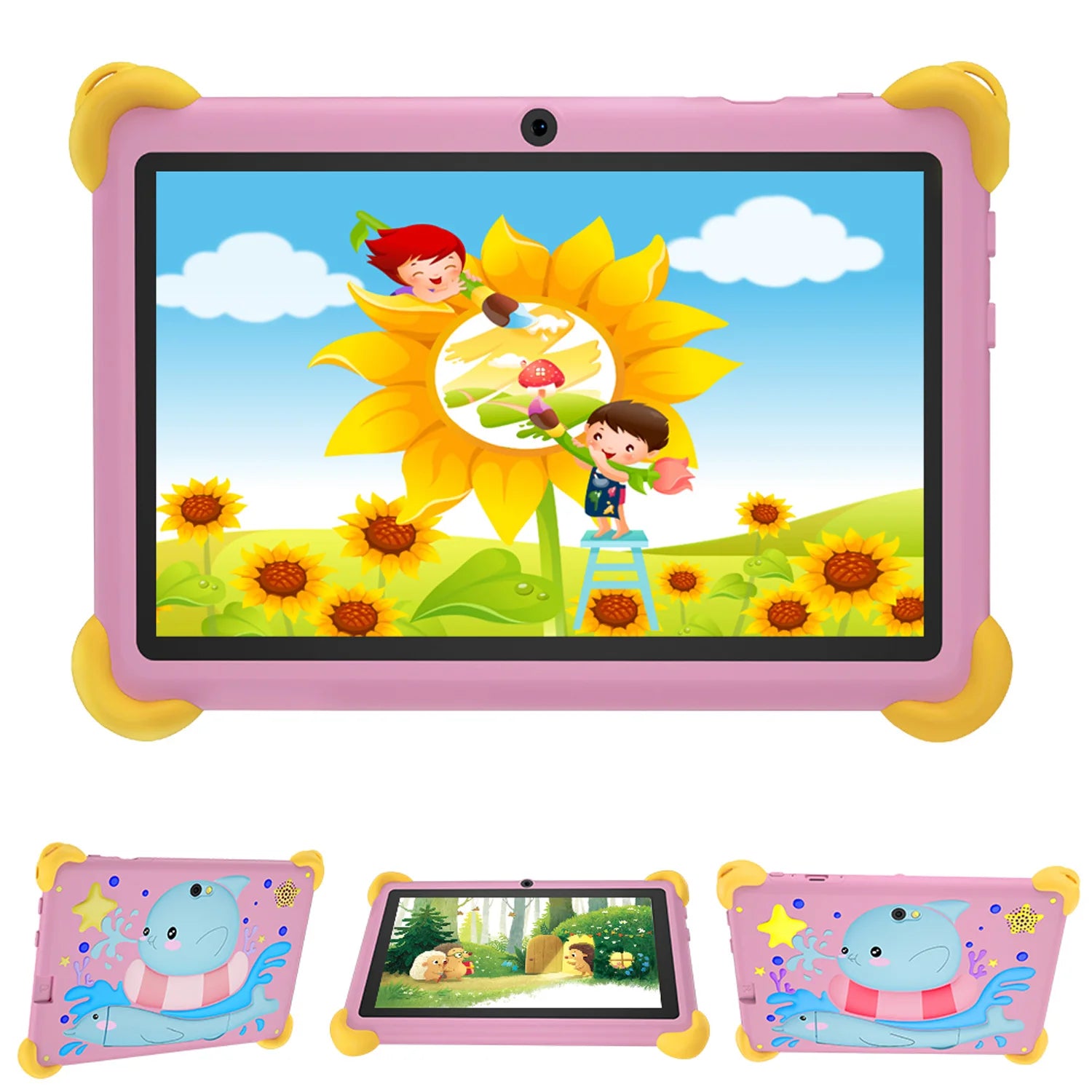 Tablet Infantil BDF 7" | Android 13 | 4GB RAM + 64GB | WiFi | Quad-Core | 4000mAh | Diseño para Niños