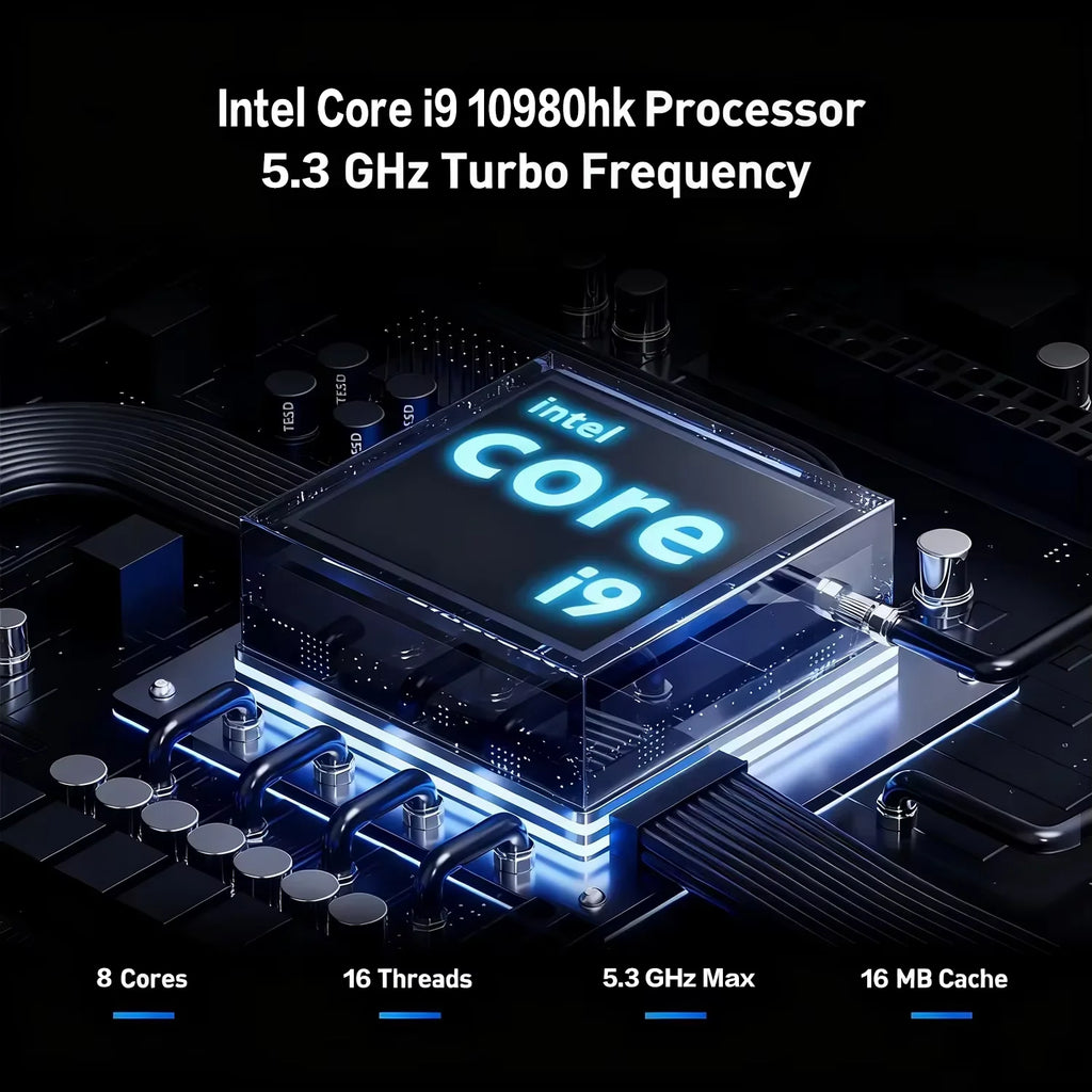 Laptop Intel Core i9-10980HK 16GB RAM SSD – Pantalla 15.6" FHD, Teclado Retroiluminado, Huella Digital, Windows 11