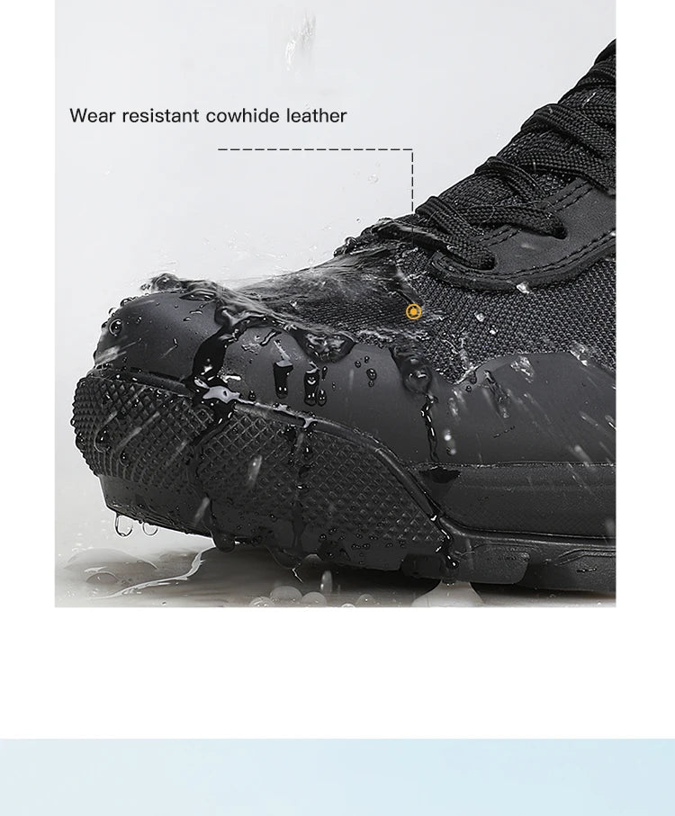 HUMTTO Men's Hiking Shoes | Lace-Up & Rubber Sole | Outdoor Walking