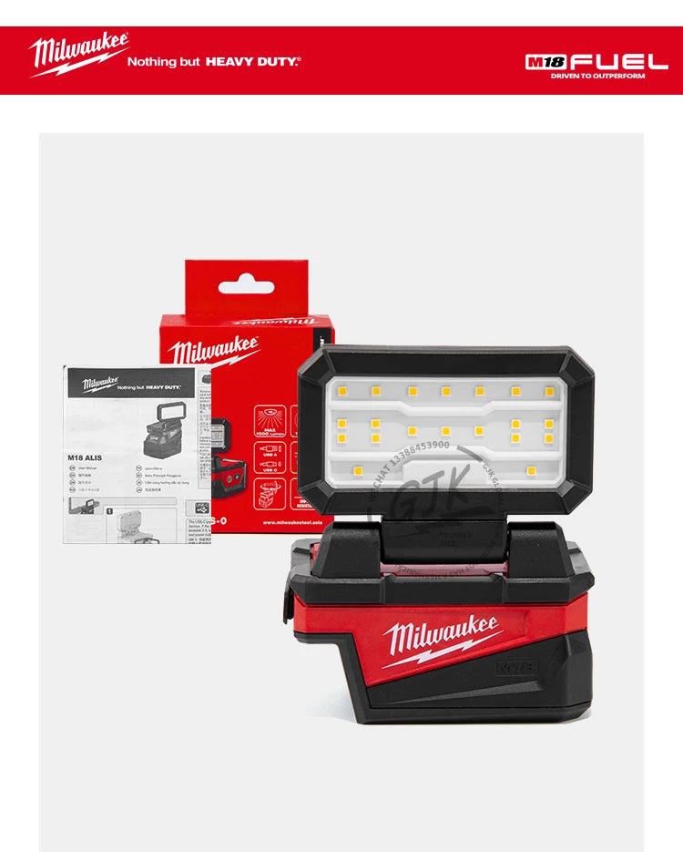 Milwaukee-Compatible M18 ROVER | 18V Folding Flood Light with USB