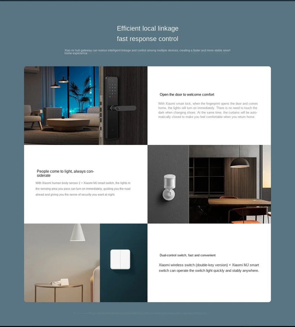 Xiaomi Mijia Smart Hub Gateway | WiFi 2.4G/5G + Bluetooth Mesh | Compatible con Mi Home