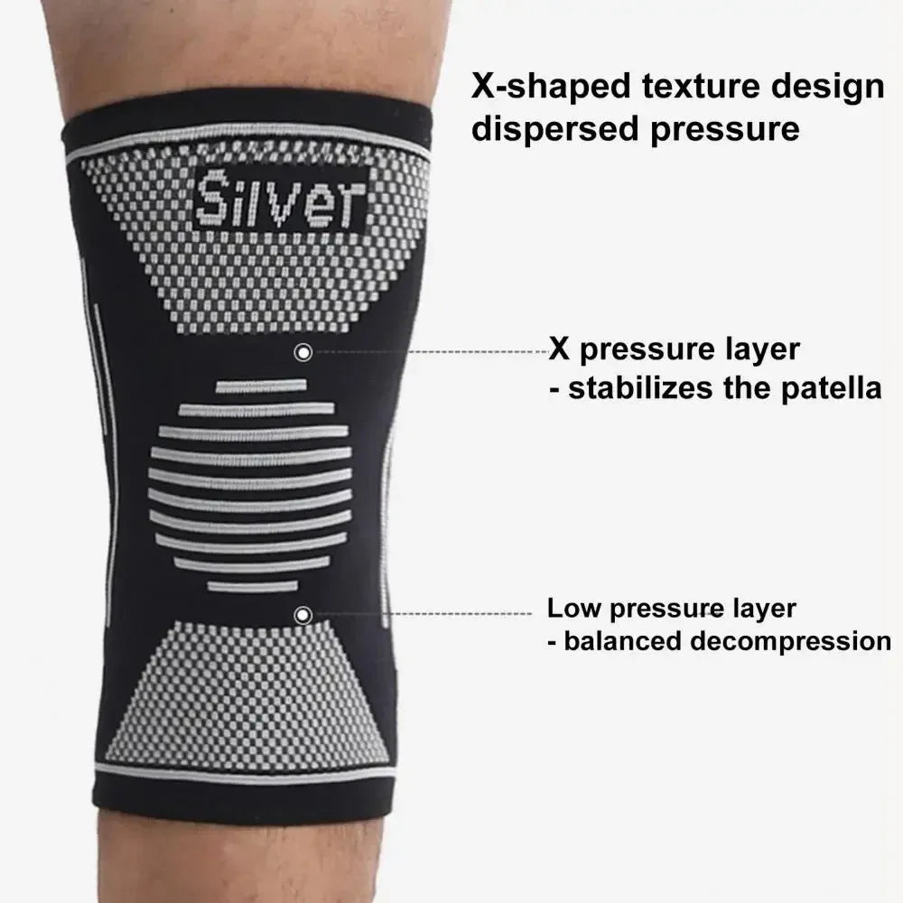 Knee Compression Sleeve | Joint Support for Running, Gym & Sports | ACL & Arthritis Relief