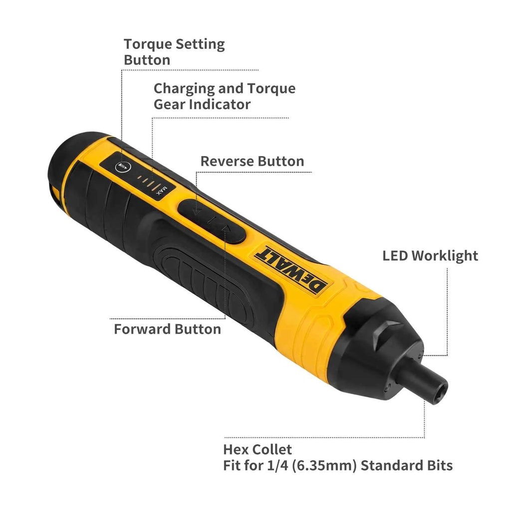 DEWALT DCF681 | Rechargeable Cordless Screwdriver | 5 N·m | 1/4 in Hex