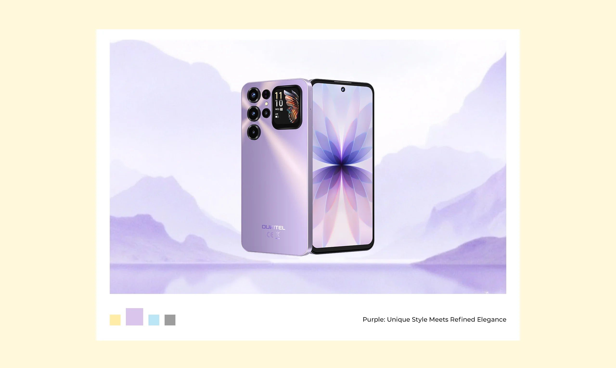 OUKITEL C68 Plus | Smartphone 4G 6000mAh 64MP 7.2" Dual Display | NFC Android 15