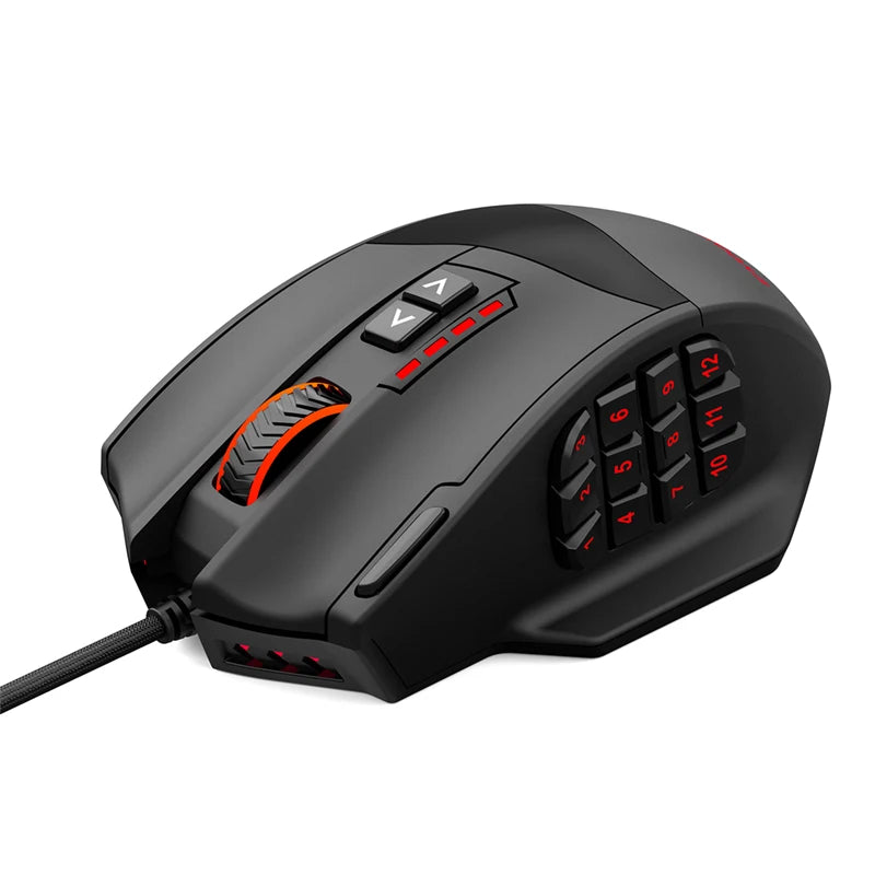 E-YOOSO X39 Wired Gaming Mouse | 12400 DPI | 17 Buttons RGB | Pixart PAW3327 | MMO
