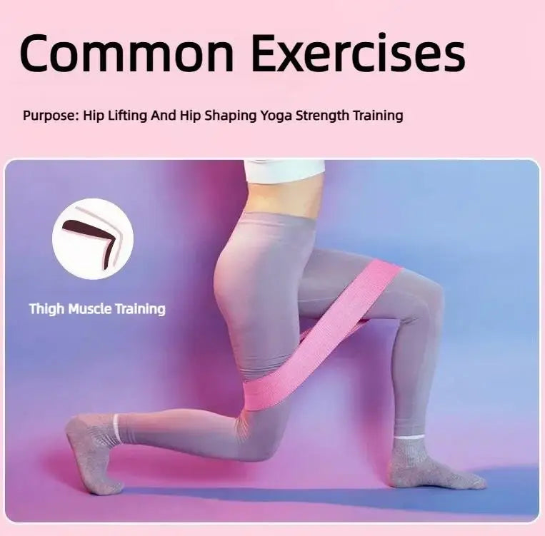 Set 3 Bandas de Resistencia Glúteos | Extra Anchas 8.3cm | 3 Niveles | Yoga Gym Fitness