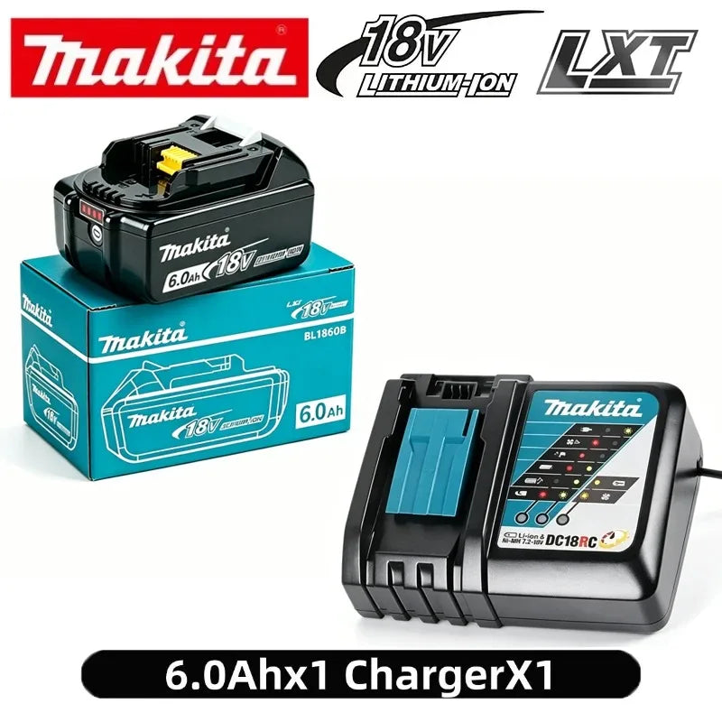 Makita-Compatible 18V Batteries & Charger | 3Ah/6Ah | DDF487