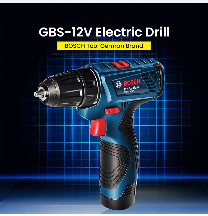 Bosch GSR 120-Li | Cordless Drill Driver | Battery Options