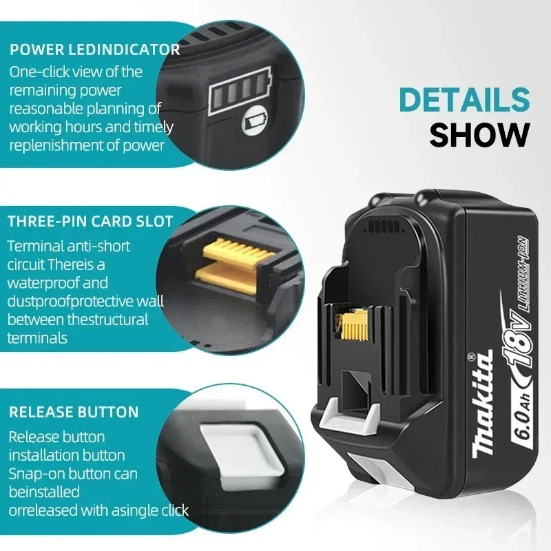 Makita 18V LXT Batteries | 3Ah-9Ah | Chargers & DDF487 Kits