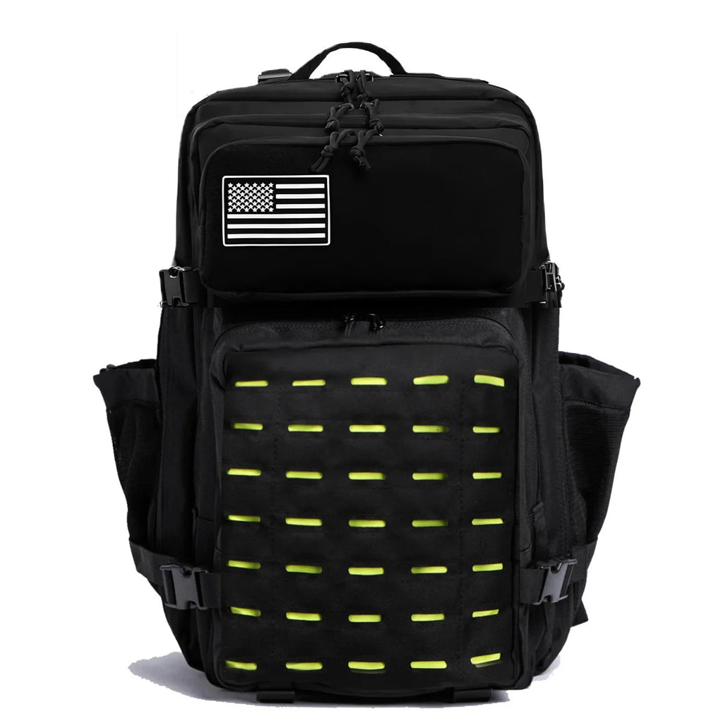 Waterproof Backpack 25L/50L | Gym, Hiking, Travel & Laptop Bag | Dual Bottle Holders | 12 Colors