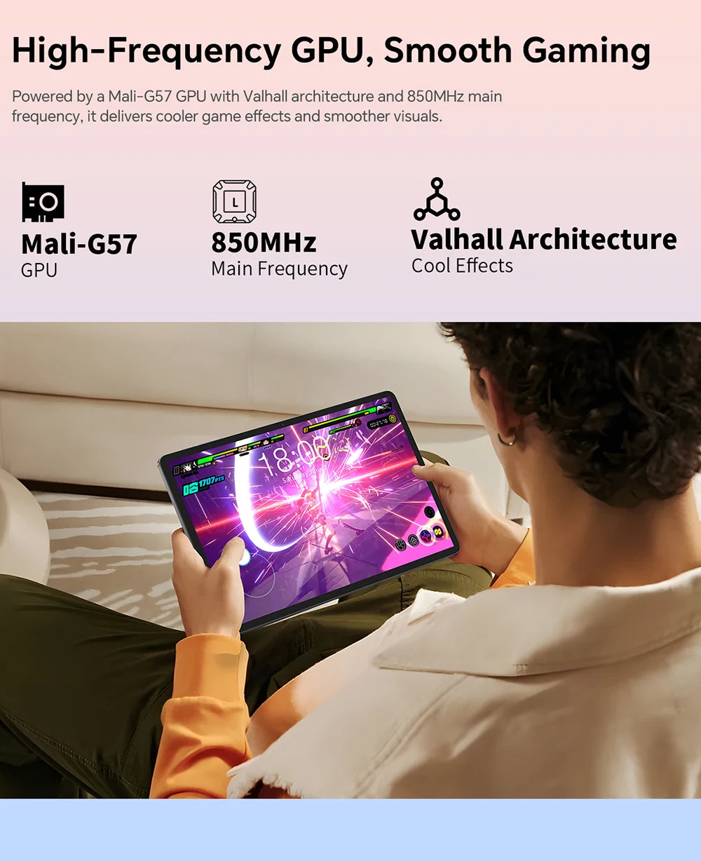 Tablet Teclast P50T 11" | Android 16 | 16GB RAM + 128GB | Octa-Core | 90Hz | 8000mAh | GPS | WiFi 5 | Netflix