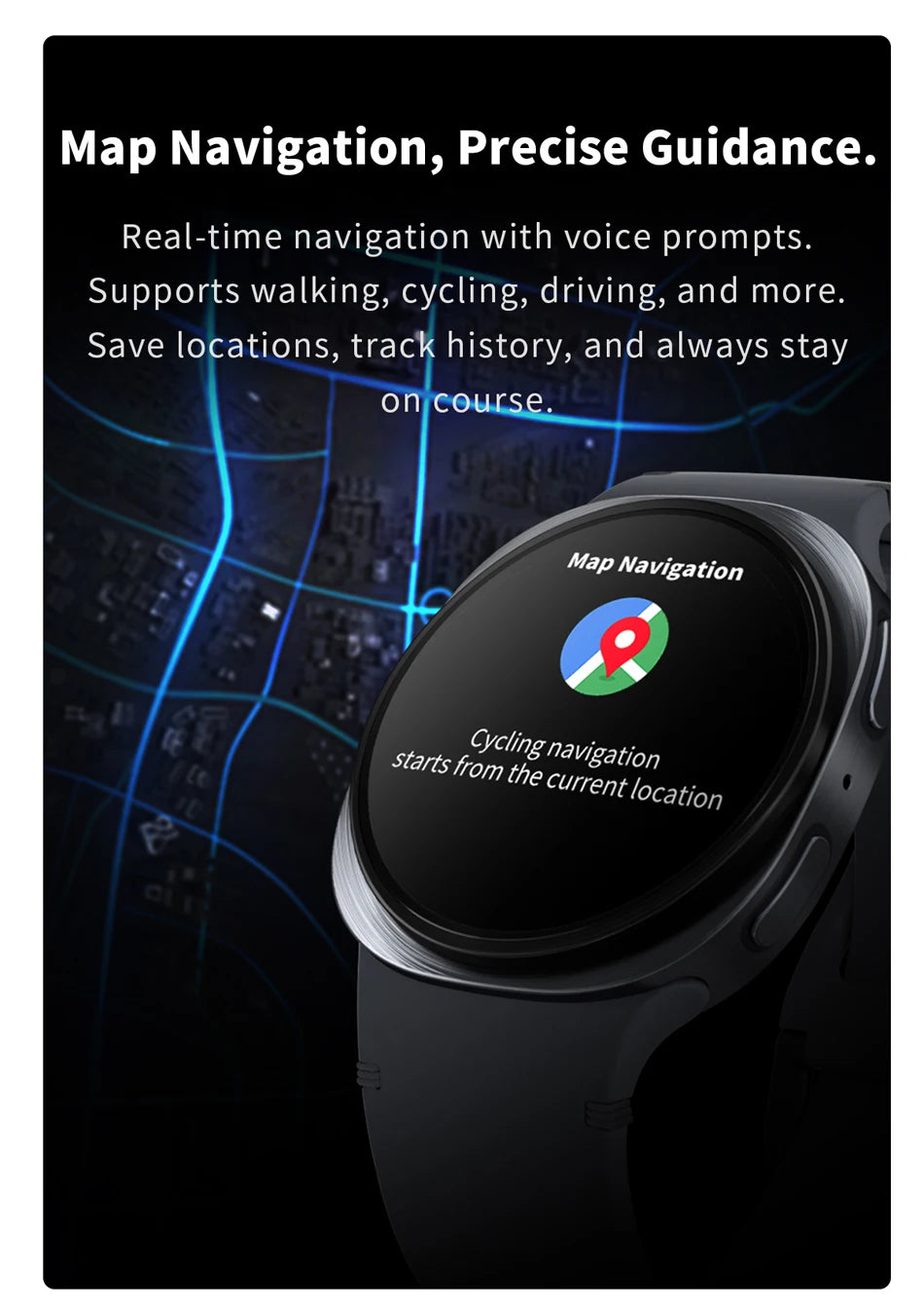Smartwatch ChiBear 2025 | GPS | NFC | IP68 | Monitor Cardíaco | Bluetooth 5.3 | Hombre y Mujer