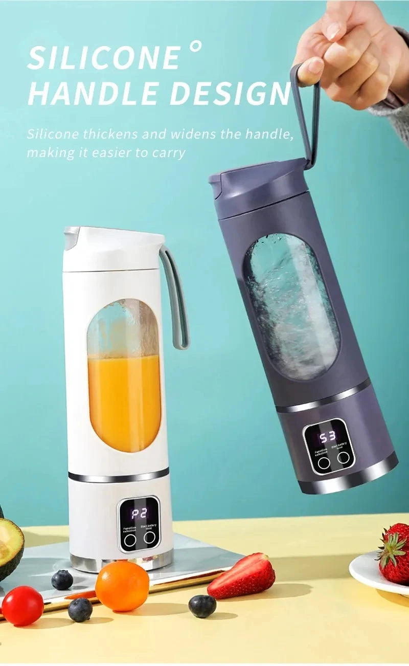 Portable Blender | 450ml & 12 Blades | USB Rechargeable