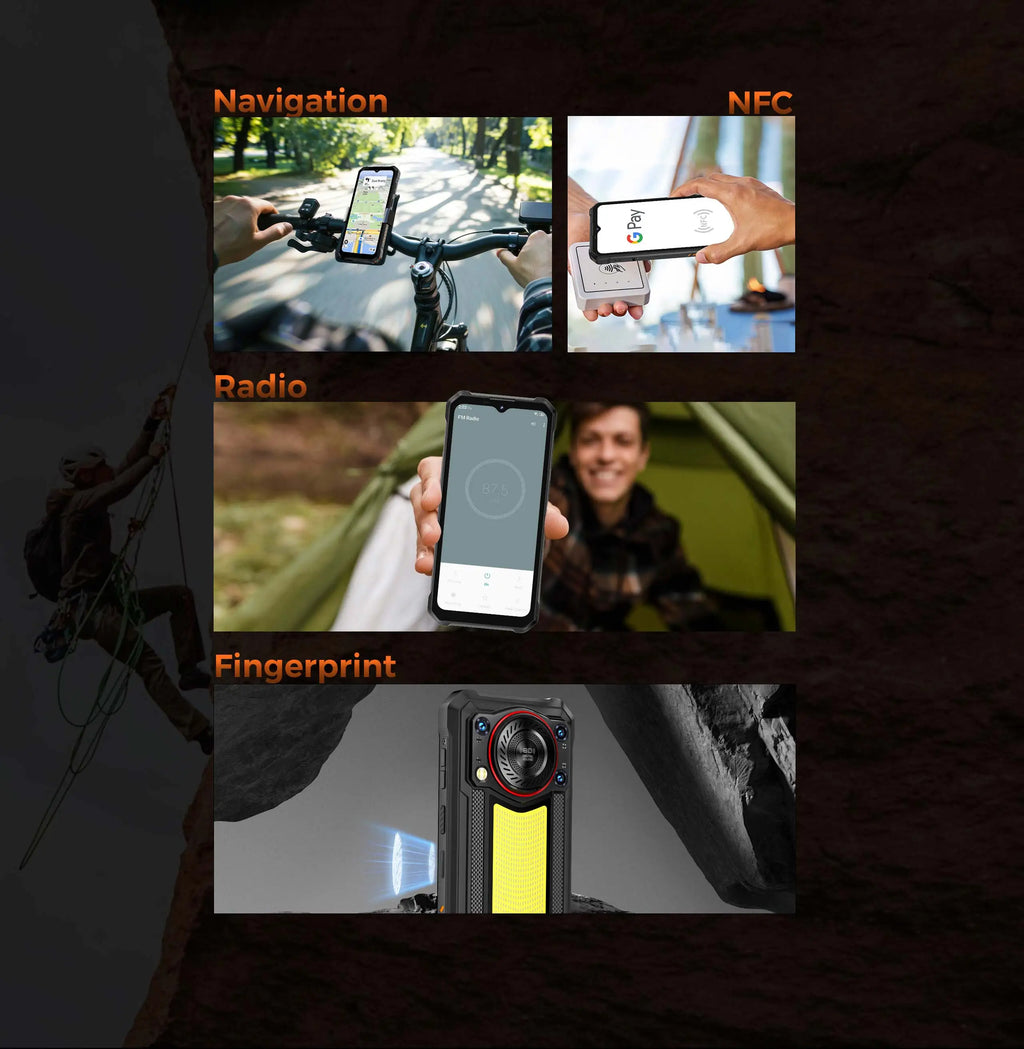OUKITEL WP53 | Rugged Phone 4G 11000mAh 13MP Android 15 | NFC IP68 128dB