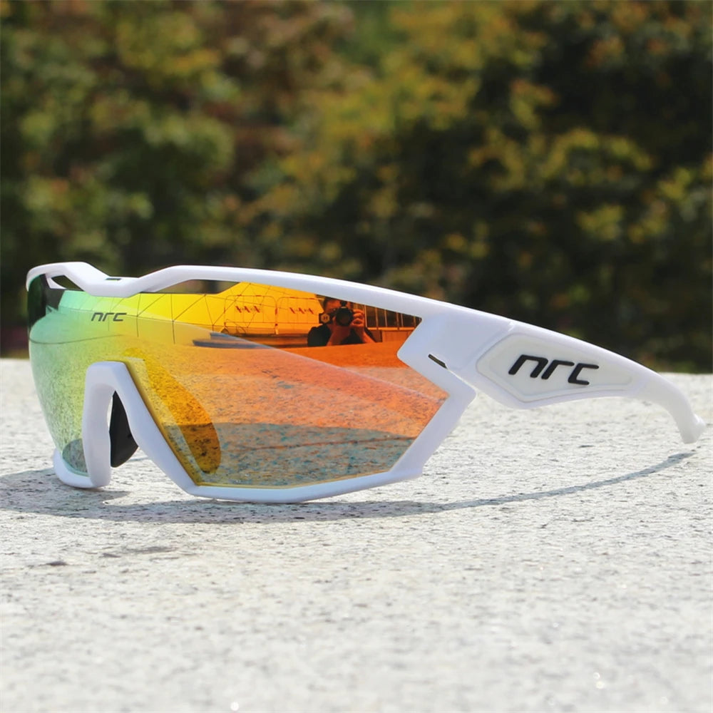 NRC X2 PRide Gafas de Ciclismo con 3 Lentes – Hombre/Mujer, MTB, Bicicleta, UV400