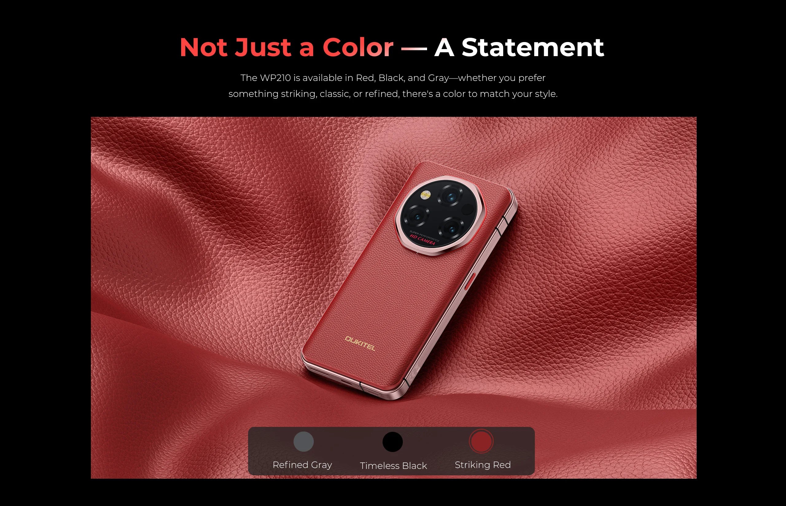 OUKITEL WP210 | Rugged Smartphone 5G 8800mAh 108MP 120Hz | Android 15 NFC 45W
