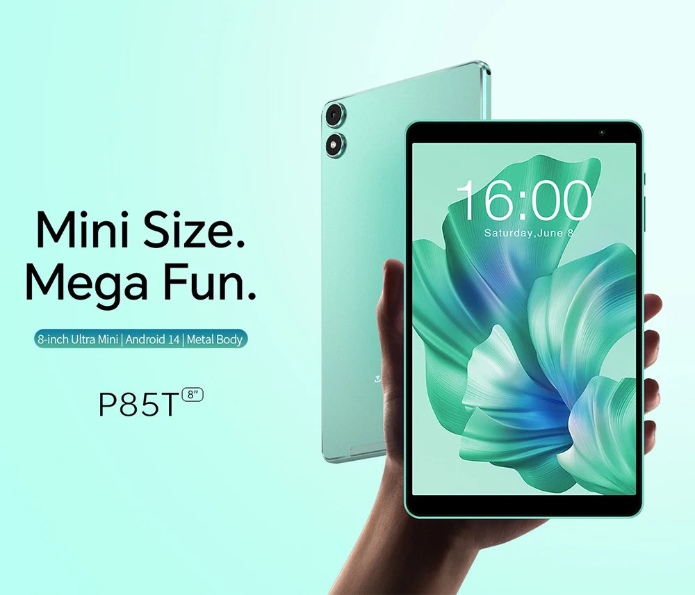 Tablet Teclast P85T 8" | Android 14 | 12GB RAM + 64GB | Octa-Core A523 | WiFi 6 | BT 5.2 | 5000mAh
