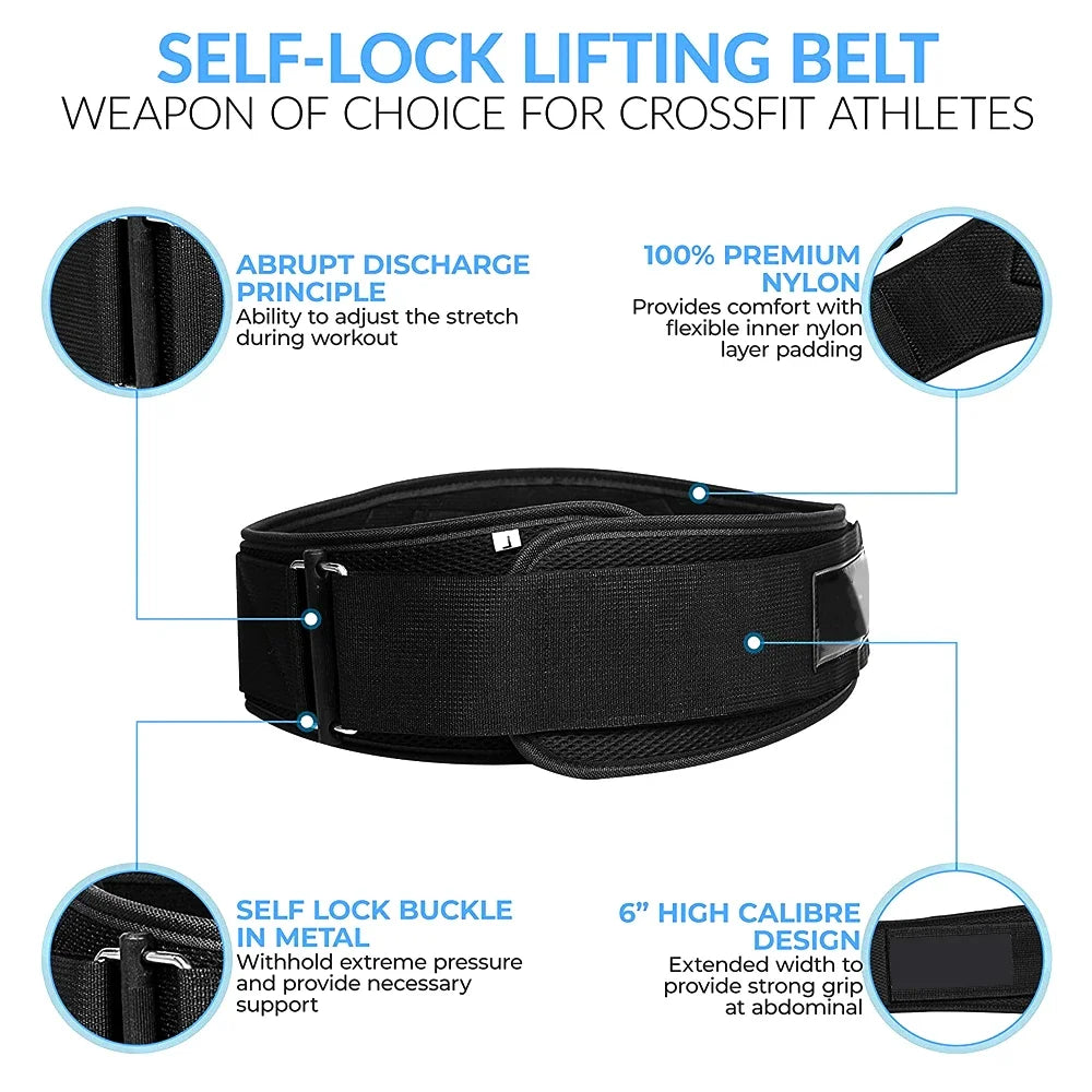 Weightlifting Belt | Lower Back Support & Waist Protection | Gym & Powerlifting