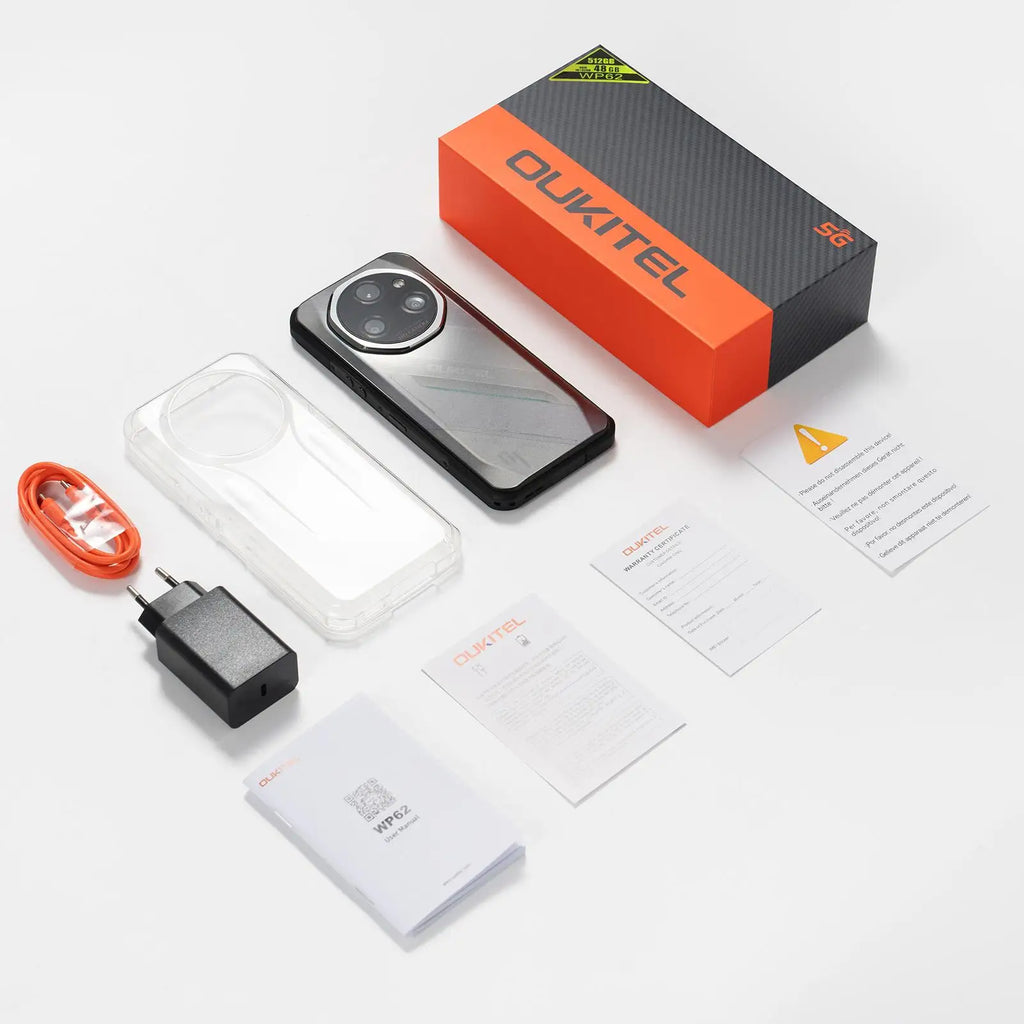OUKITEL WP62 | Rugged Smartphone 5G 108MP 11000mAh 33W | Android 15 NFC IP68