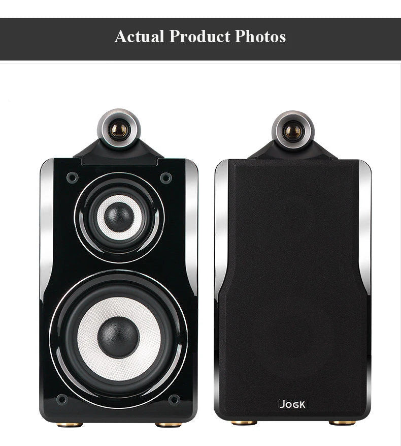 Altavoces Pasivos HiFi de Estantería 5.5" | 100W | 3 Vías | Caja de Madera | Par | 5.5" HiFi Passive Bookshelf Speakers 100W 3-Way Wooden Cabinet Pair