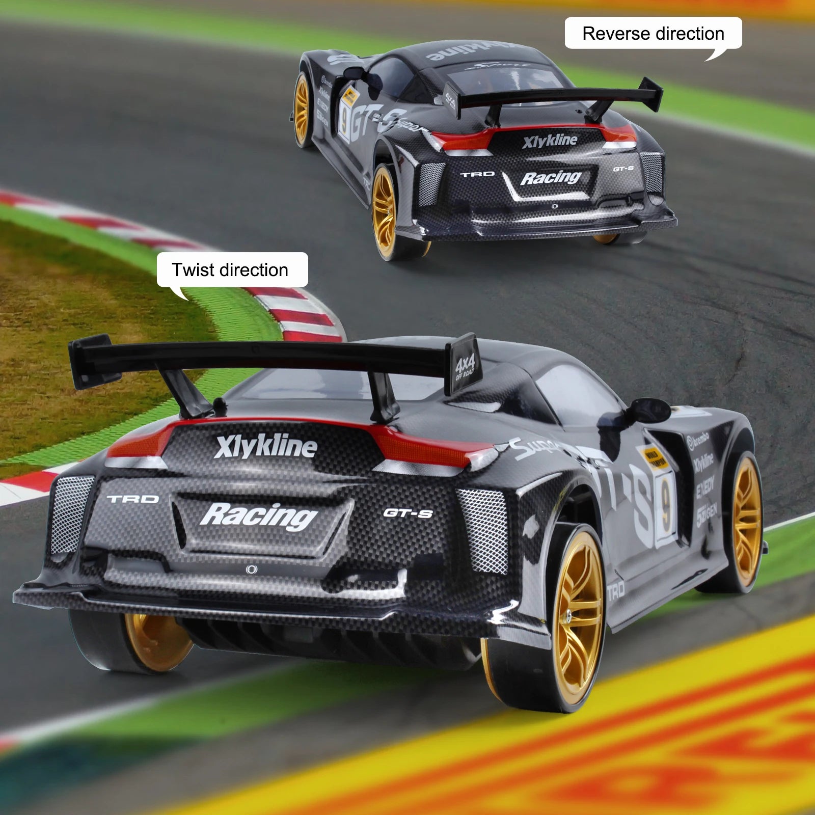 RC Drift Racing Car 1:10 — 70km/h High Speed 4WD | GTR, BMW, Koenigsegg & More