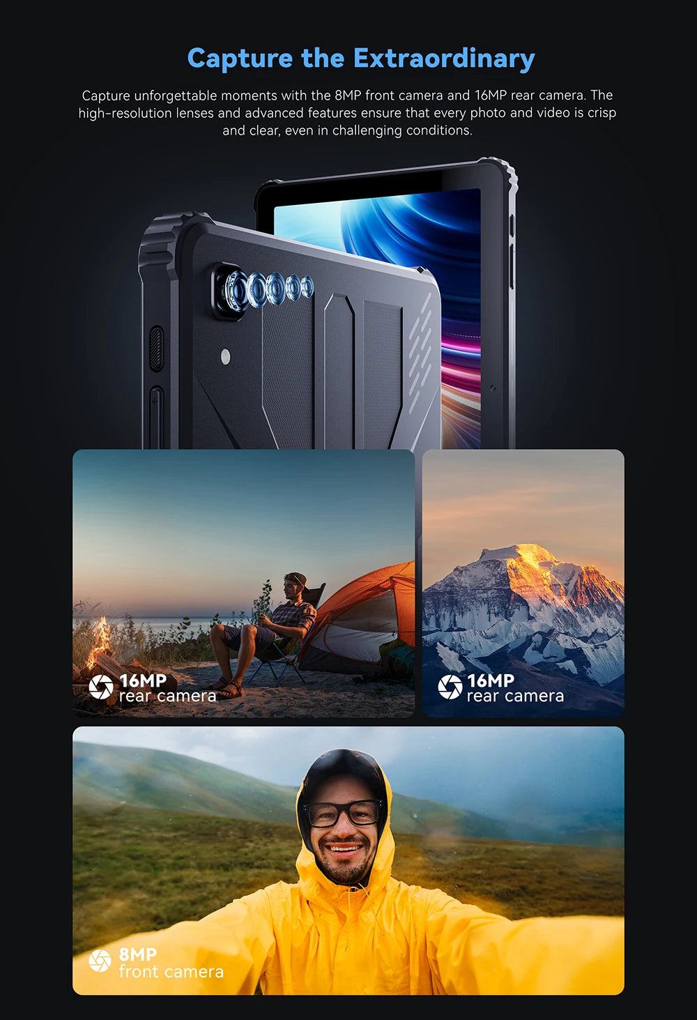 Cubot TAB KingKong | Tablet Resistente 4G 10.1" 16GB+256GB 10600mAh | IP68 Android 13