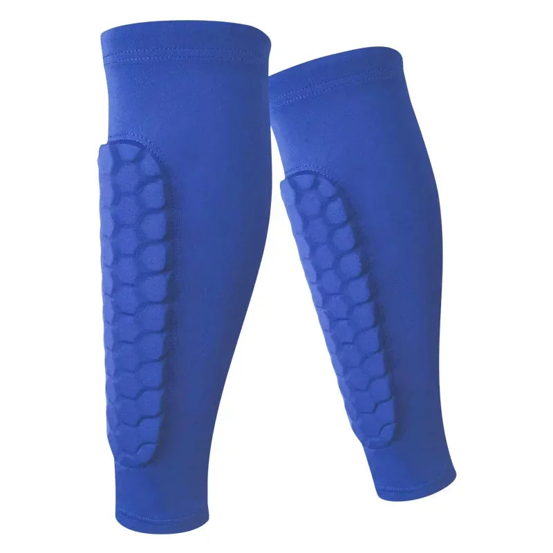Soccer Shin Guard Pad & Compression Calf Sleeve | Adults, Teens & Kids | Football Leg Protection | M-XL
