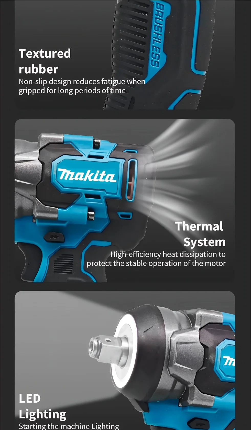 Makita 18V 800Nm Brushless Impact Wrench | High Torque | EU