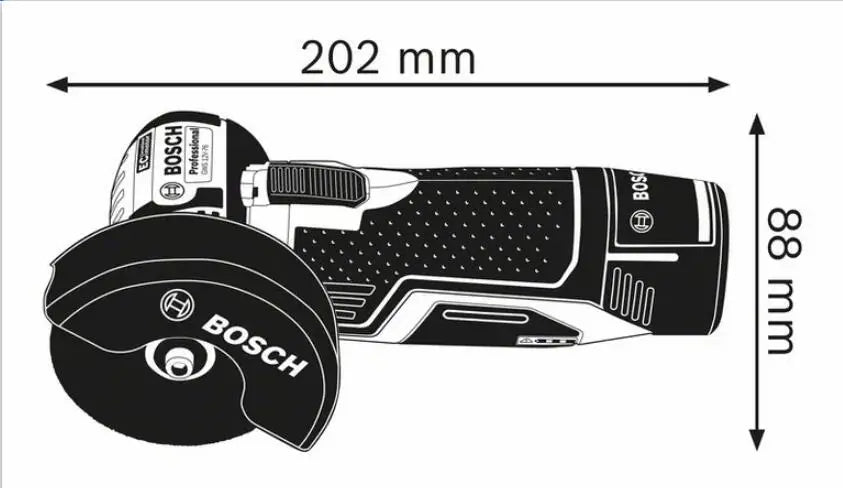 Bosch GWS 12V-76 | 12V Brushless Cordless Angle Grinder | 76mm