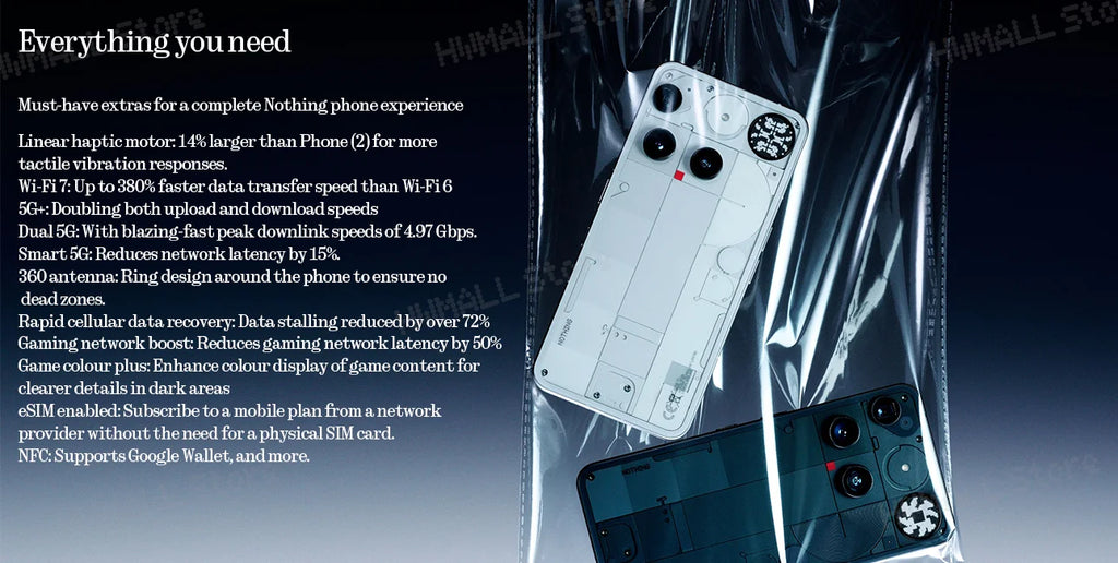 Nothing Phone (3) | 50MP Cameras & 120Hz AMOLED | 5G Android Smartphone