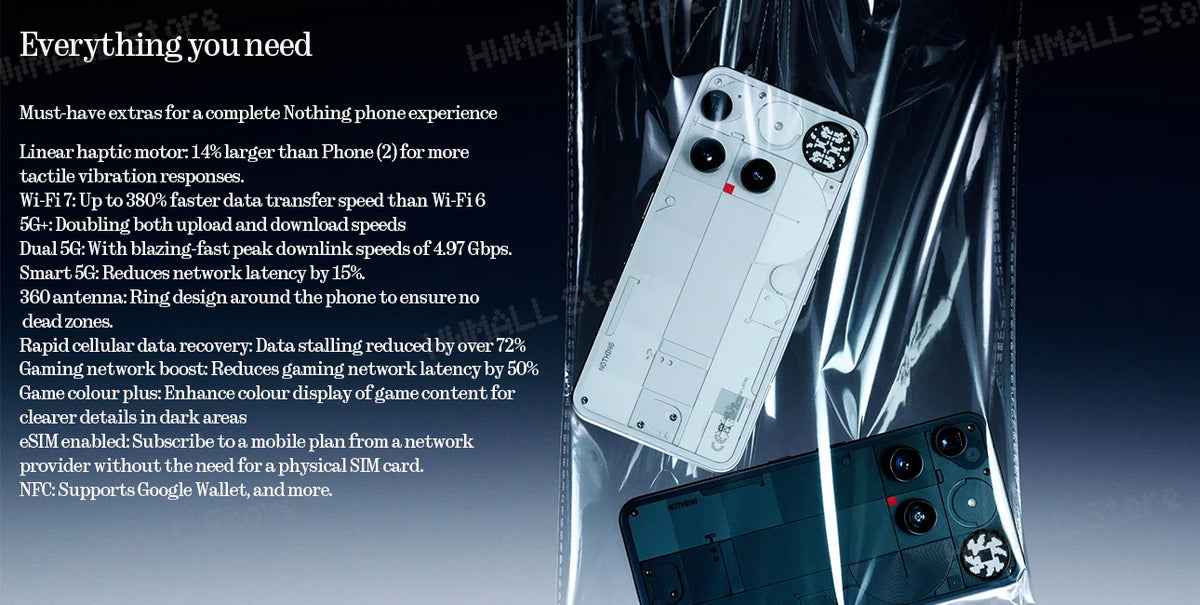 Nothing Phone (3) | 50MP Cameras & 120Hz AMOLED | 5G Android Smartphone
