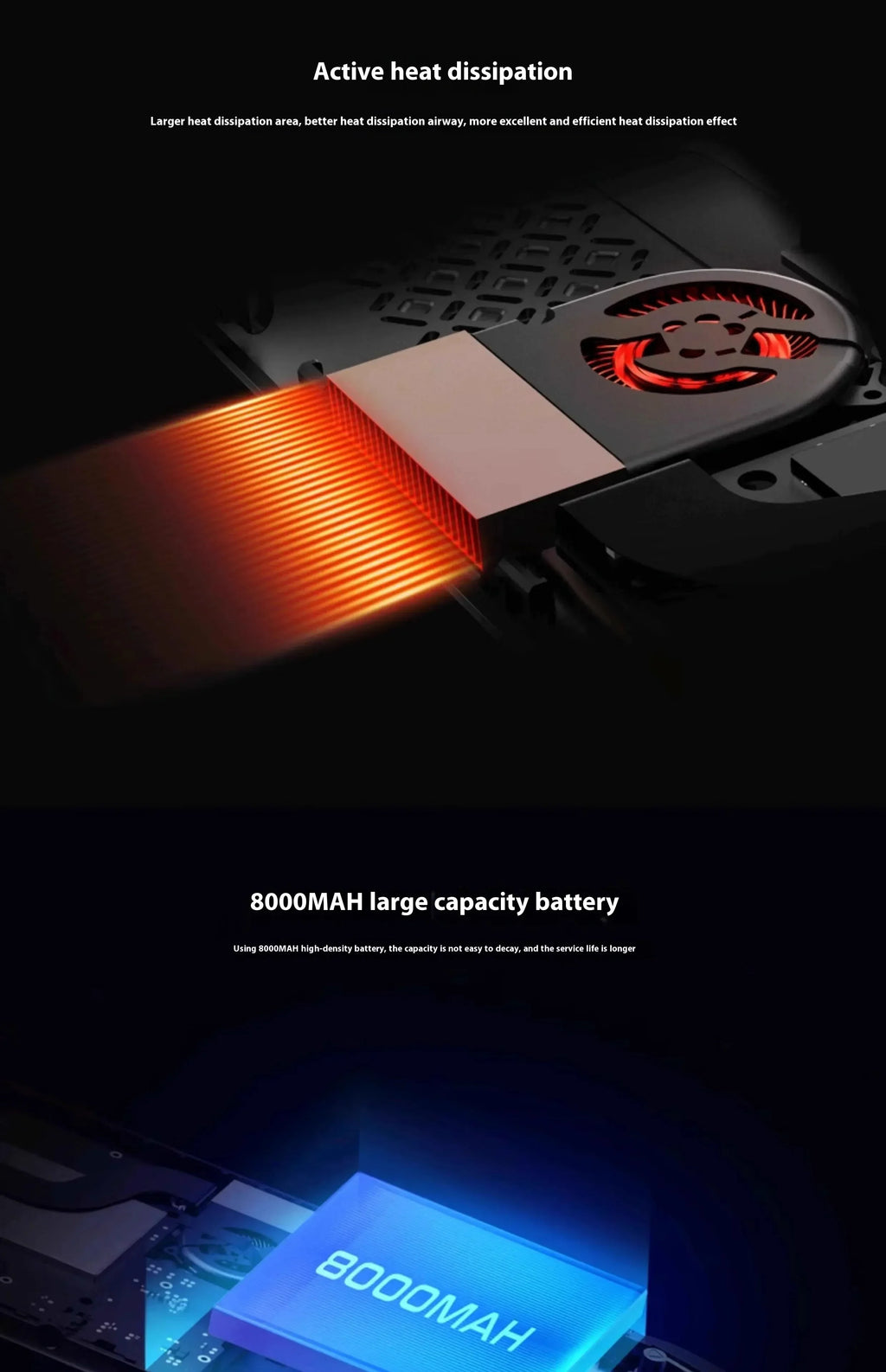 AYN Odin 2 Portal Handheld Game Console | 7" 120Hz | Snapdragon 8 Gen 2 | 8000mAh | Android