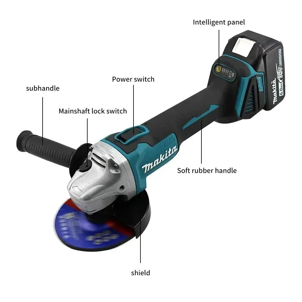 Makita DGA404 | 18V Brushless 125mm Angle Grinder | USB-C