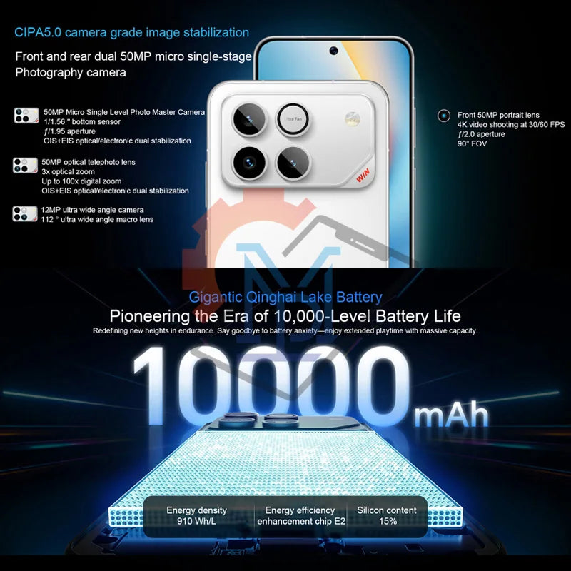 HONOR WIN | Gaming Smartphone 5G 10000mAh 100W 185Hz | Snapdragon 8 Elite Gen 5 IP68
