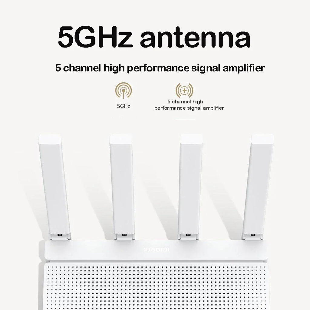 Xiaomi Router AX3000T WiFi 6 Mesh | Dual WAN | NFC | 3000Mbps | Qualcomm CPU | MiWiFi ROM